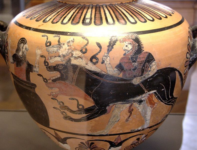 Datei:Herakles Kerberos Eurystheus Louvre E701.jpg