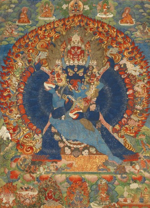 Thangka Depicting Vajrabhairava ca. 1740 Sothebys.jpg