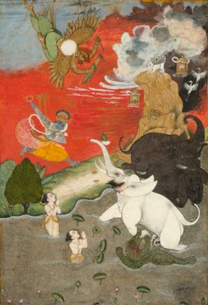 Vishnu Saving the Elephant Gajendra.jpg