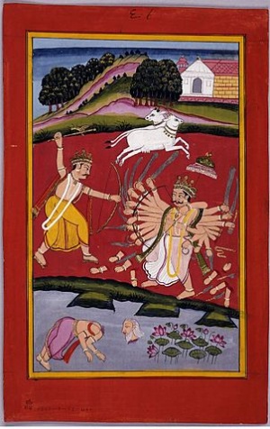 Parashurama tötet Arjuna.jpg
