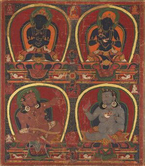 Vajradhara Nairatmya and Mahasiddhas-Virupa and Kanha.jpg